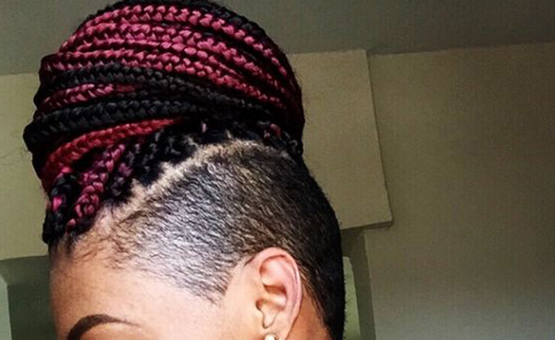 treccine africane con i lati rasati